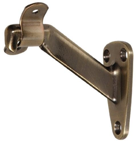 Hillman 852873 Handrail Bracket - Heavy Duty - Antique Brass 1-Pack