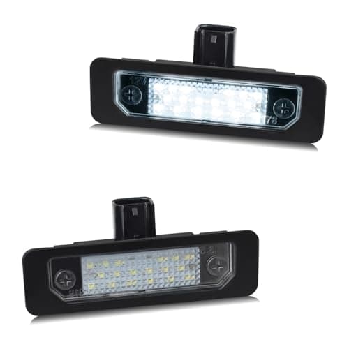 RUXIFEY LED License Plate Light Lamps Compatible with 2009 to 2019 Ford Flex, 2008 to 2011 Focus, 2006 to 2012 Fusion, 6000K White - Pack of 2