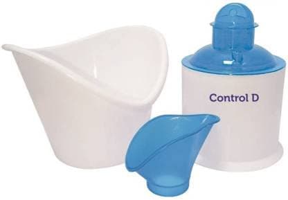 Control D All-in-One Steamer for Cold and Cough - Inhaler Vaporizer, Facial Steamer for Face and Nose, Water Vaporizer for Kids and Adults, White