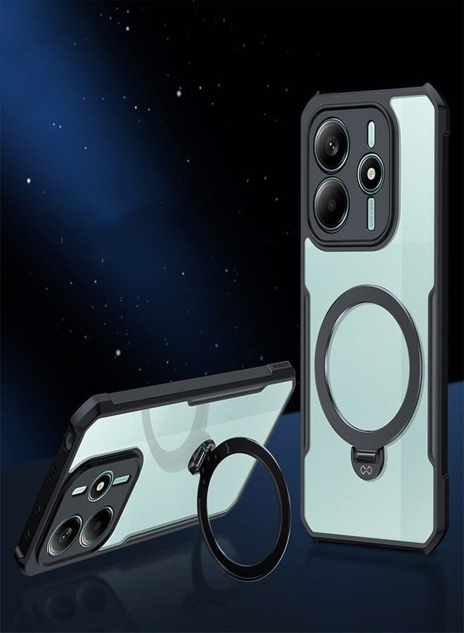 Mobile Phone Case Redmi Note 14 5G Magnetic Stand Foldable Anti Drop Shockproof Protective Cover