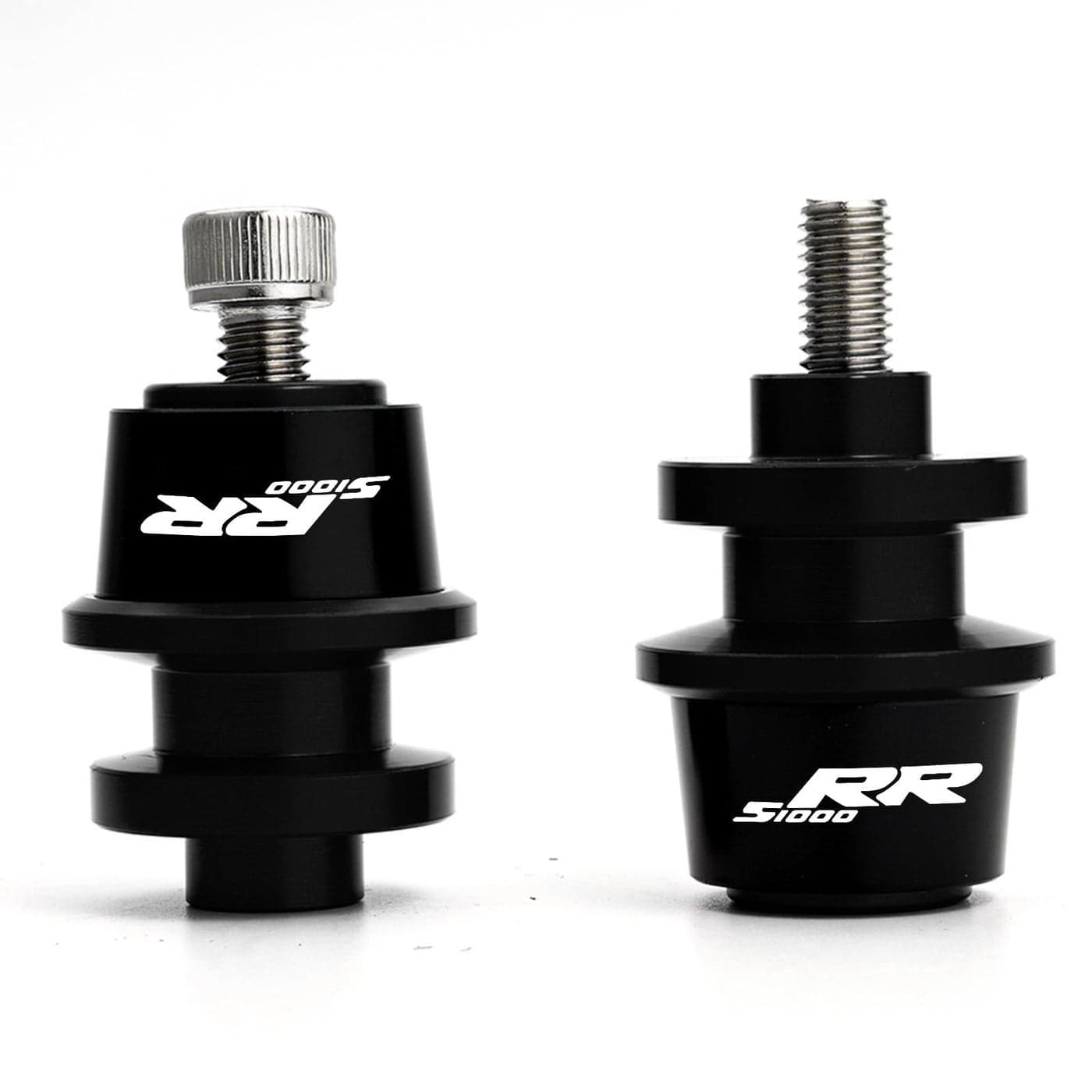 MOWOK Fit For S1000RR S1000 RR HP4 S 1000 RR 1000RR 2PCS 8MM SwingArm Sliders Spools Motorcycle Accessories CNC Swing Arm Stand Screw Black