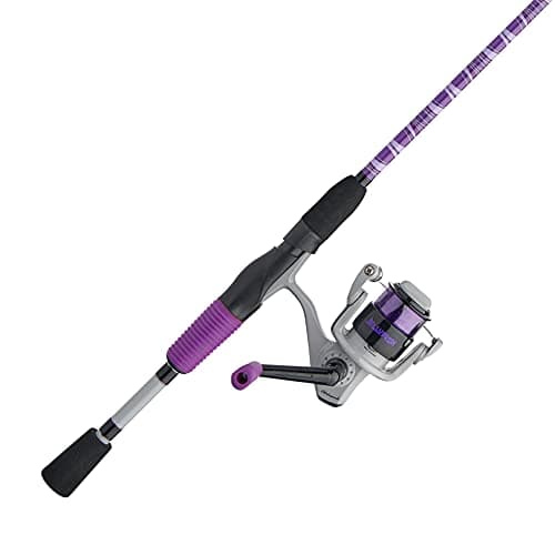 Shakespeare Jellyfish Spinning Reel and Fishing Rod Combo Purple 56 Medium 2pc