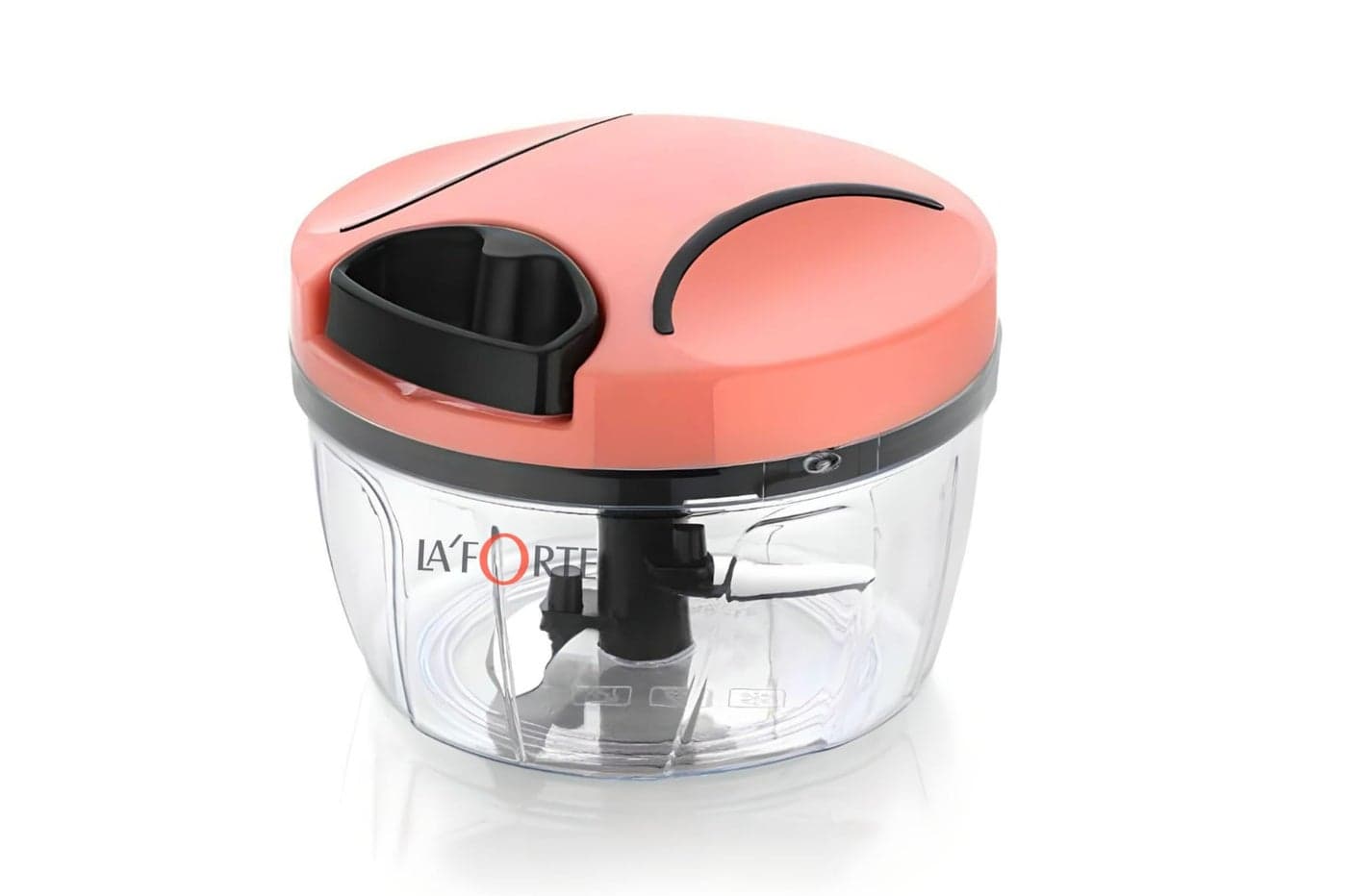 LA' Forte 500 Ml Vegetable Chopper with 3 Blades, Peach