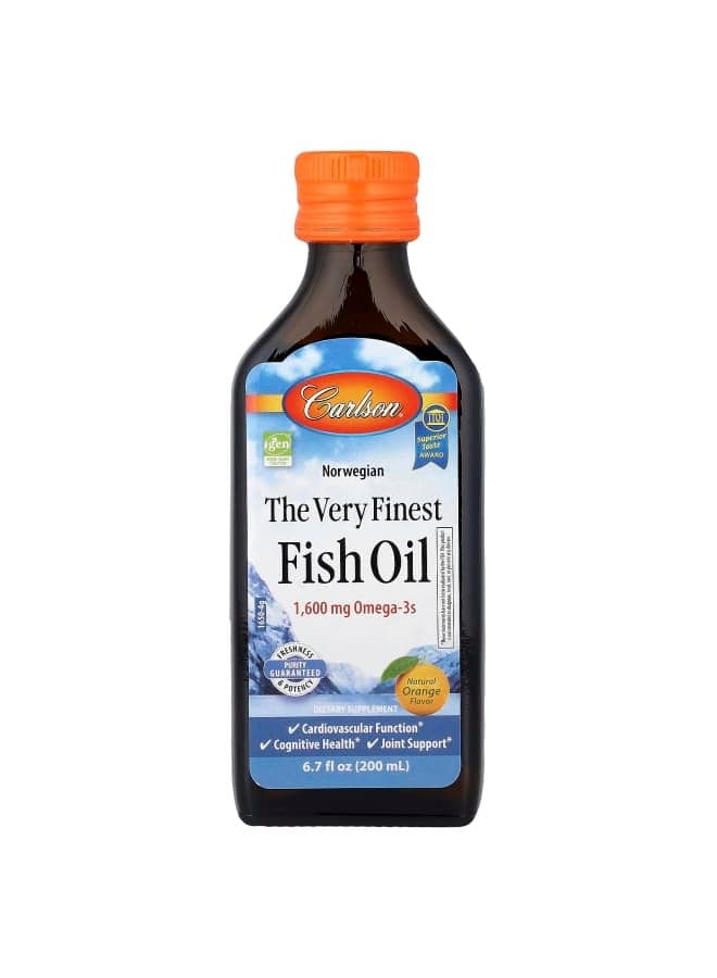Norwegian, The Very Finest Fish Oil, Natural Orange, 6.7 fl oz (200 ml)