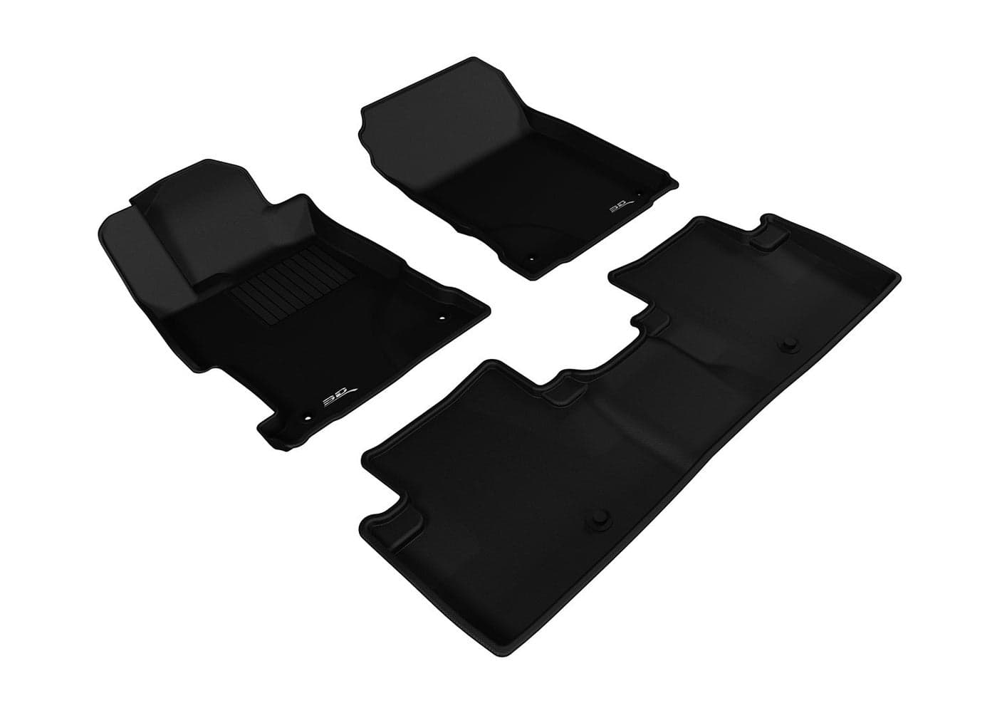 3D MAXpider Custom Fit Kagu Floor Mat Black for 20132022 Acura ILX 1ST Row 2ND Row