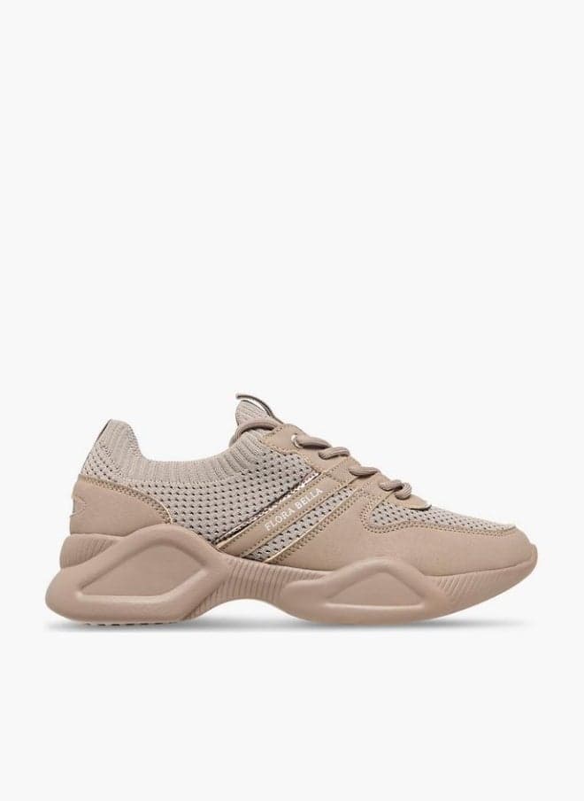 Flora Bella Textured Lace-Up Sneakers