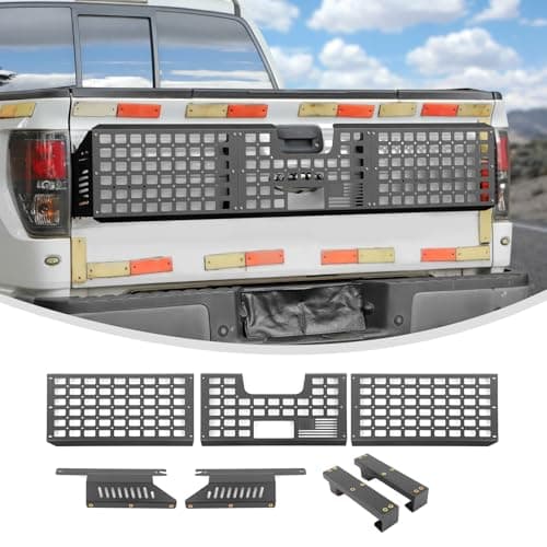 Linskip Tailgate Bed Molle Expansion Panel Compatible with 2004-2014 Ford F150 & F150 SVT Raptor, Rear Gate MOLLE Racks, Cargo Carrier Tool Organizer, Exterior Accessories