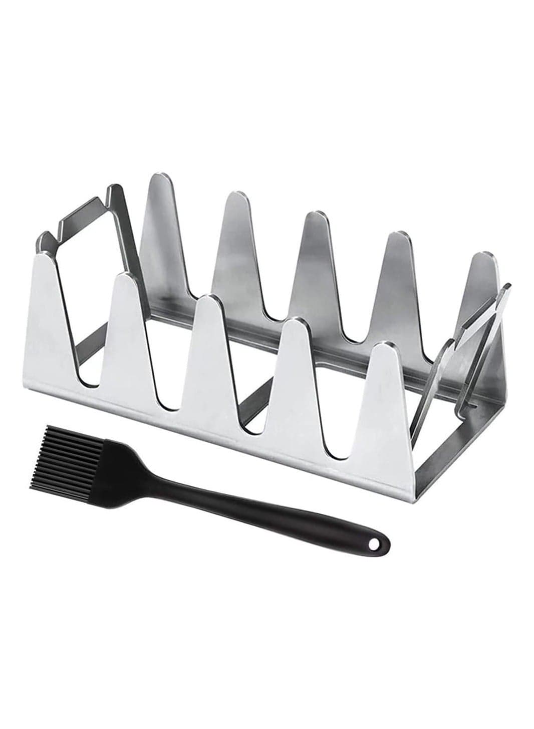 BBQ Grill Rack, Chicken Leg and Wing Rack for Grill Smoker Oven, Multifunctional Chicken BBQ Grill Rack for Smoking Grilling Rib Rack,Picnic Camping Baking Cooking BBQ Tools