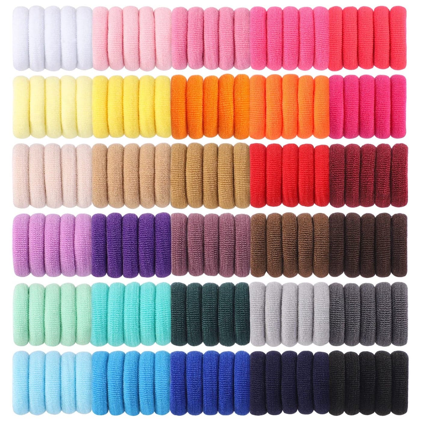 Jollybows 300pcs Baby Hair Ties Girls Elastic Hair Accessories Small Nylon Hair Bands for Toddler Infant Ponytail Holders 1 30 Colors Mini Kids Hairband