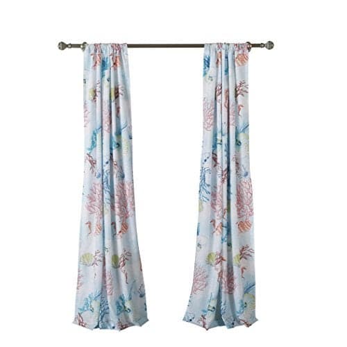 Barefoot Bungalow Sarasota Curtain Panel Pair, 84", Multicolor
