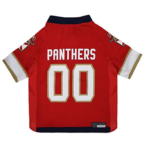 Pets First NHL Florida Panthers Jersey for Dogs & Cats, Medium. - Let Your Pet Be A Real NHL Fan!