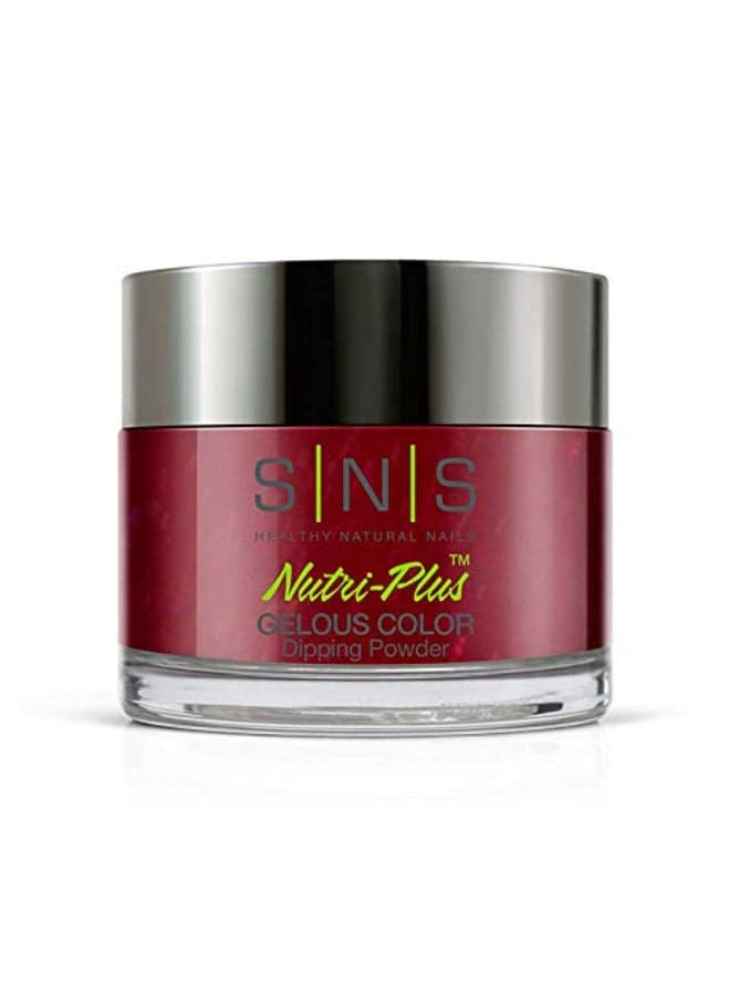 SNS Nail Dip Powder Gelous Color Dipping Powder Big Red Bow RedWine Maroon Burgundy Cream LongLasting Dip Nail Color Lasts up to 14 days LowOdor No UV Lamp Required 1 oz