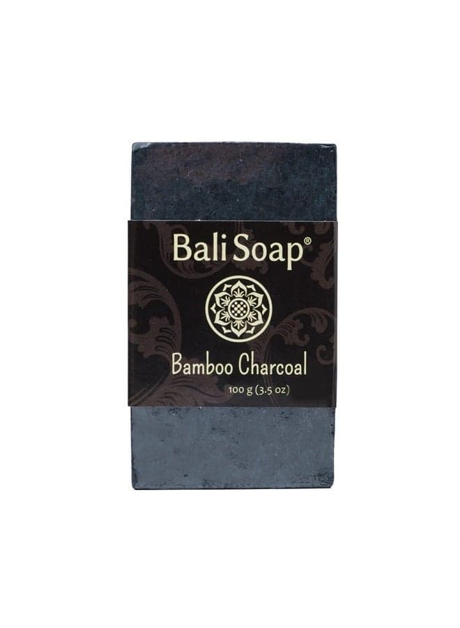 Bamboo Charcoal Natural Soap - Bar Soap for Men & Women - Bath, Body and Face Soap - Vegan, Handmade, Exfoliating Soap - 3 Pack, 3.5 Oz each
