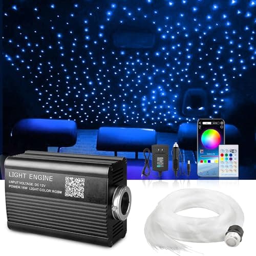 Starlight Headliner Kit 550 Piece Twinkle 003in98ft075mm3m 16W Starlight Headliner MusicVoice Activated Star Lights for Car VASTFIRE RGBW Starlights for Theater Game Bed Room Ceiling