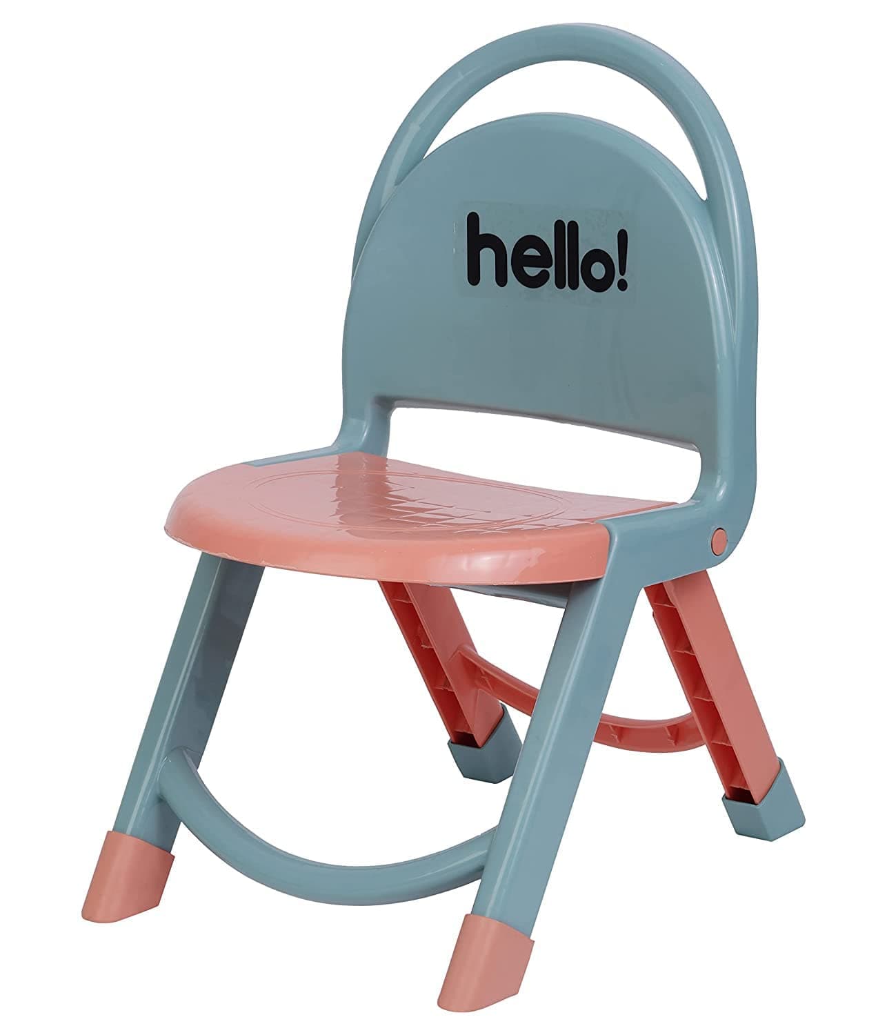 Home Stuffs Kids Foldable Chair with Back Support Strong and Durable Plastic Chair for Kids