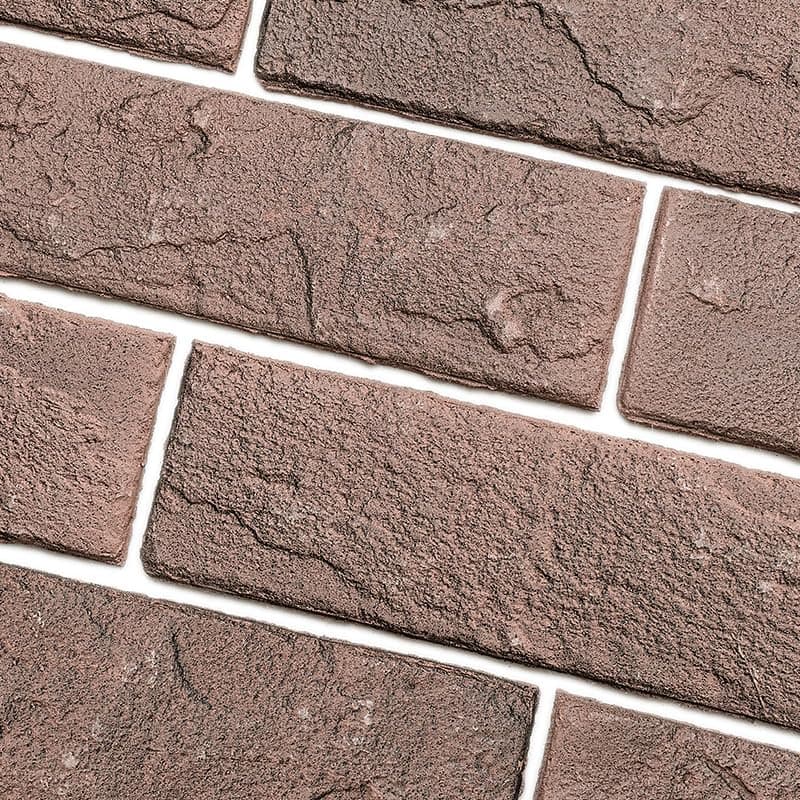 TORURAL 60 RedBrown Thin Brick Wall Tiles Clay Manufactured Faux Brick Veneers for Bedroom Bathroom Kitchen Fireplace and Fence Wall Panels 85 sqft