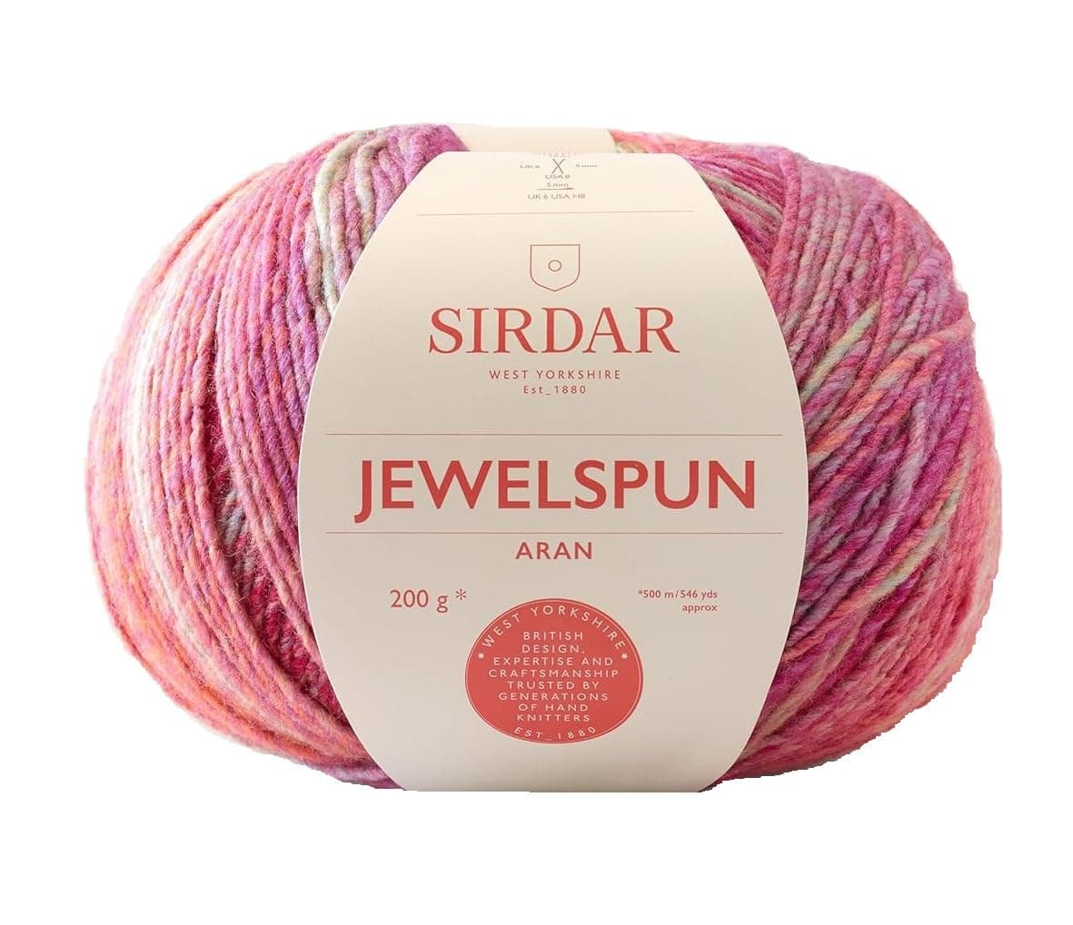Sirdar Jewelspun Aran Glowing Garnet 848 200g