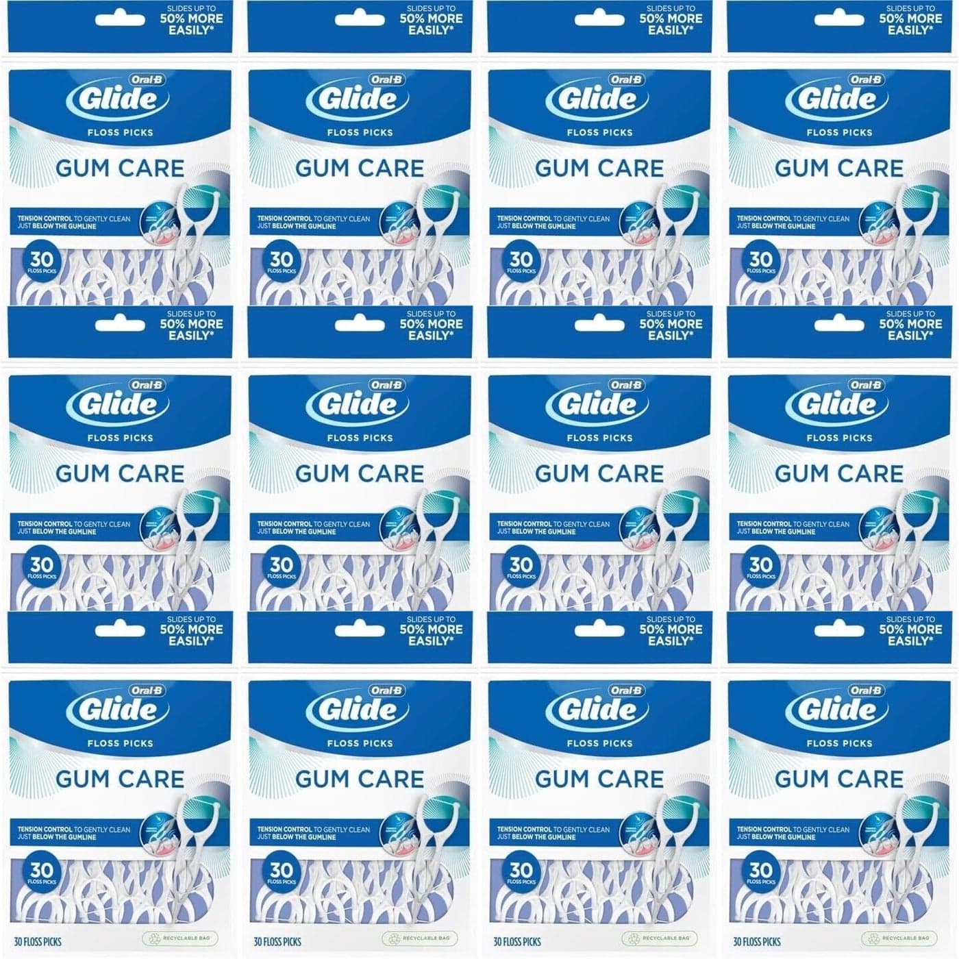 GLIDE - 749931 Glide Pro-Health Advanced Floss Picks 30 Ea (Pack of 12)