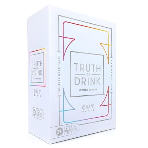Truth or Drink Party Game by Cut I As Seen on TikTok YouTube and Snapchat 410 Hilarious Questions Ages 21 2 Players I Fun Games for Adults