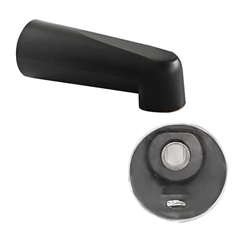 SENTO Oil Bronze Universal Heavy Durable Metal Bathroom Tub Spout Without Diverter Heavy Duty Metal Bathtub Faucet Without Shower Diverter 7 Inches 12 IPS Inside Thread OilRubbed Bronze