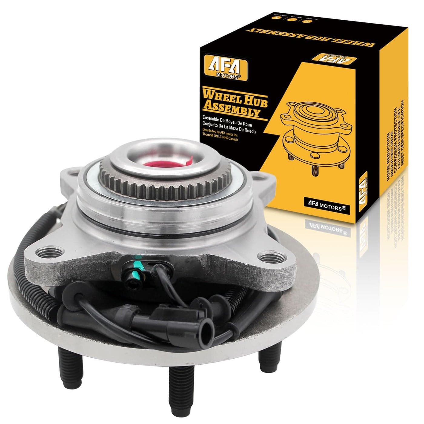 AFA Motors Front Wheel Bearing Hub Assembly 515046 for 2004-2005 Ford F-150 & Heritage 4WD