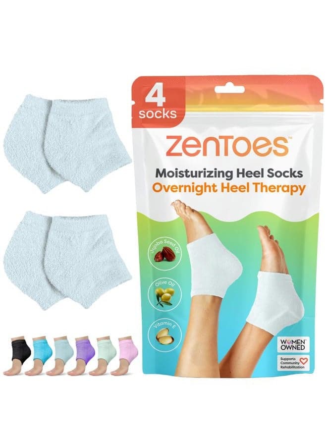 Moisturizing Fuzzy Sleep Socks with Vitamin E, Olive Oil and Jojoba Seed Oil to Soften and Hydrate Dry Cracked Heels (Regular, Slate)2 Pair (Pack of 1)