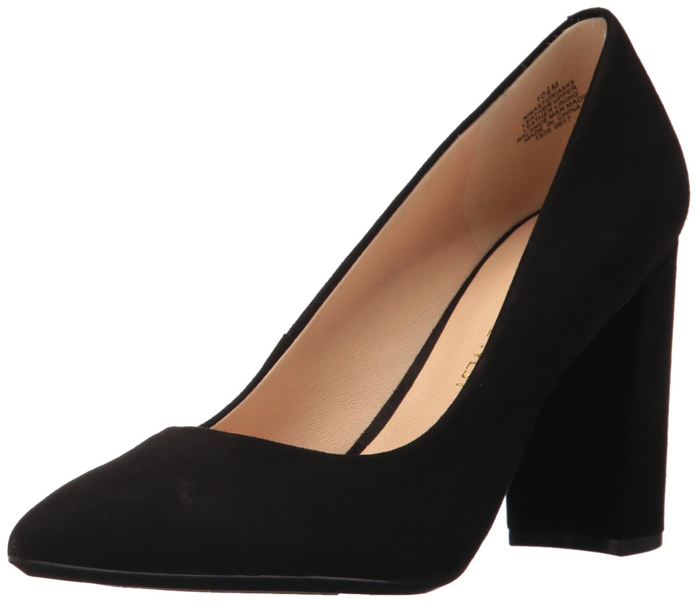 Nine West Womens Astoria9x9 Pump Black Suede 65