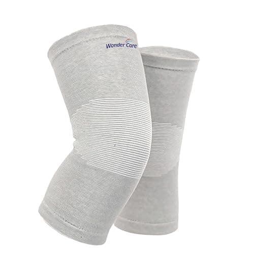Wonder Care 2-Pack Bamboo Knee Compression Sleeve for Men and Women, Compression Knee Sleeve for Running, Volleyball, Gym Weightlifting Made from Bamboo Yarn, Perfect Knee Brace for Knee Pain and Enhanced Comfort - 1 Pair