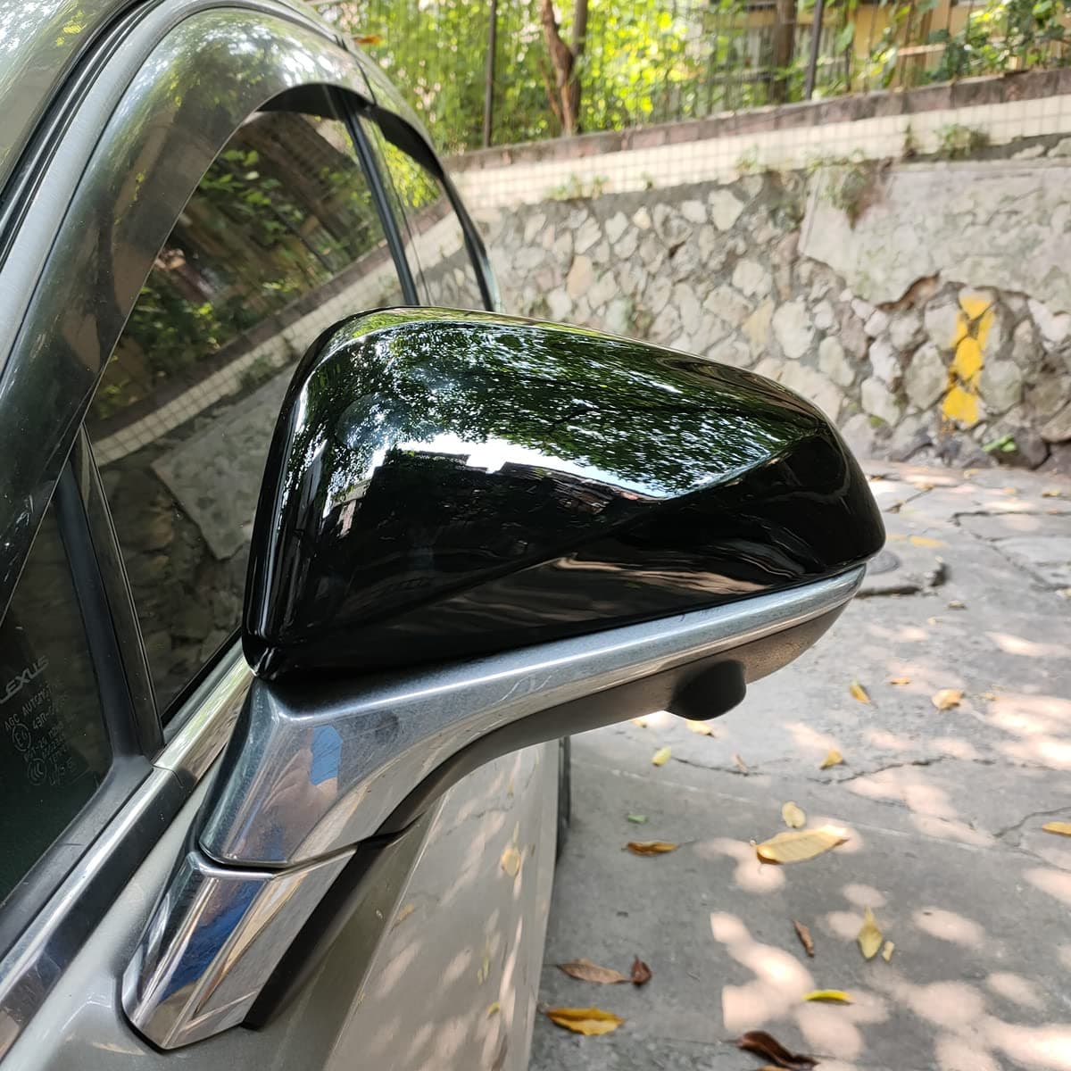 CYAuto New Door Exterior Rear View Mirror Cover Cap Trim for Lexus RX NX RX200T RX300 RX350 RX450H RX350L RX450L 20162023 Glossy Black