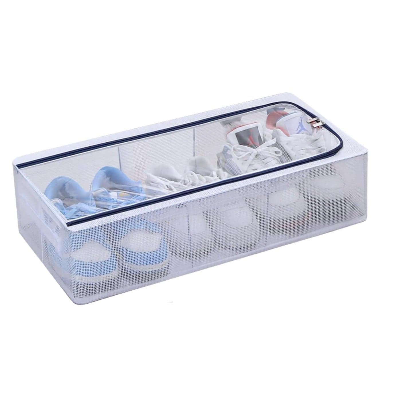 ZURITY Shoe Storage Organizer Shoe Box Organizer Transparent Shoe Rack Dustproof Shoe Cover Space Saving Box Foldable Easy to Clean Pack of 1Multicolor