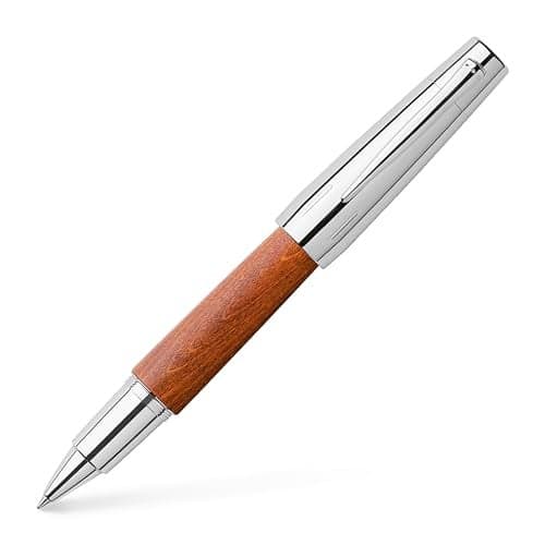 FaberCastell emotion Wood and Chrome Rollerball Pen Brown