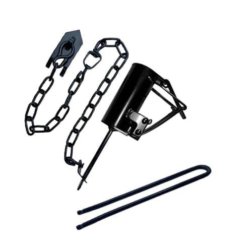 DP-T3 Reusable (with Ground Anchor) Black Coated Pipe, Suitable for repelling Raccoons in Yards and Farms. (Tools + Ground Anchor)