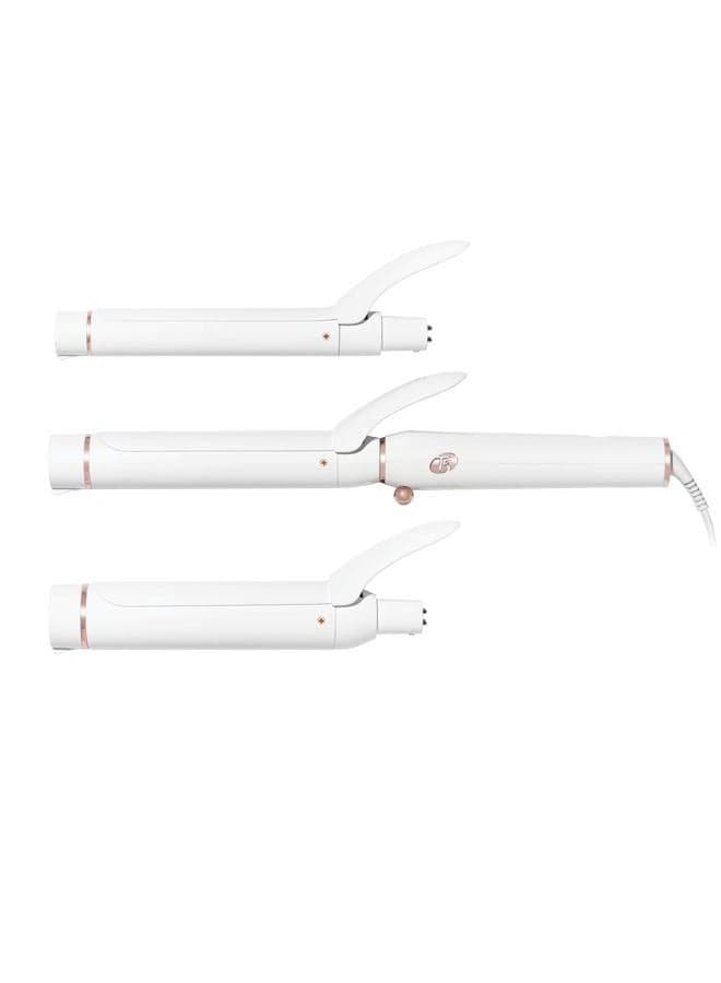 Switch Kit Classic Trio Professional Interchangeable Curling Iron with 3 Ceramic Clip Barrels for Curling and Waving, 9 Adjustable Heat Settings & Ion Generator