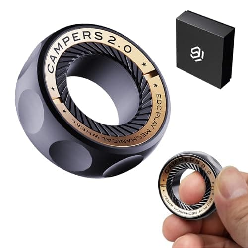 Fidget Spinner for Stress Relief DIY Magnetic Fidget Ring with Engaging Sounds EDC Stainless Steel Toys for Adults Teens Perfect for Work Study Waiting Gift and Stocking Stuffer