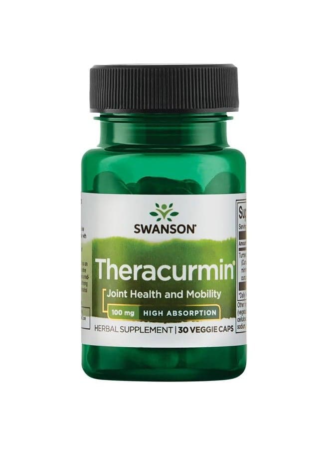 Theracurmin - Herbal Supplement Supporting Joint Health & Mobility - Formulated for High Absorption - (30 Capsules, 100mg Each)