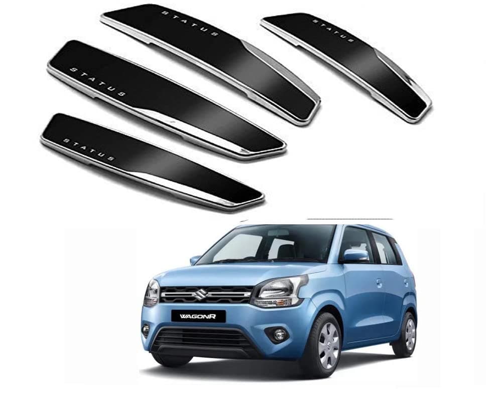 Auto E-Shopping Status Car Door Guard Edge Protector Black Color for WagonR Set of 4 Pieces