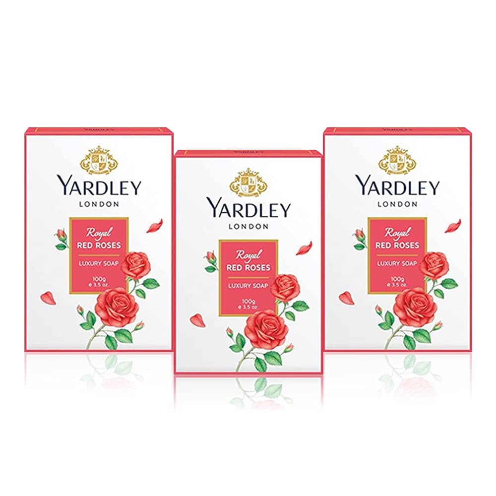 Yardley Soap Red Roses 100g Pack of 3