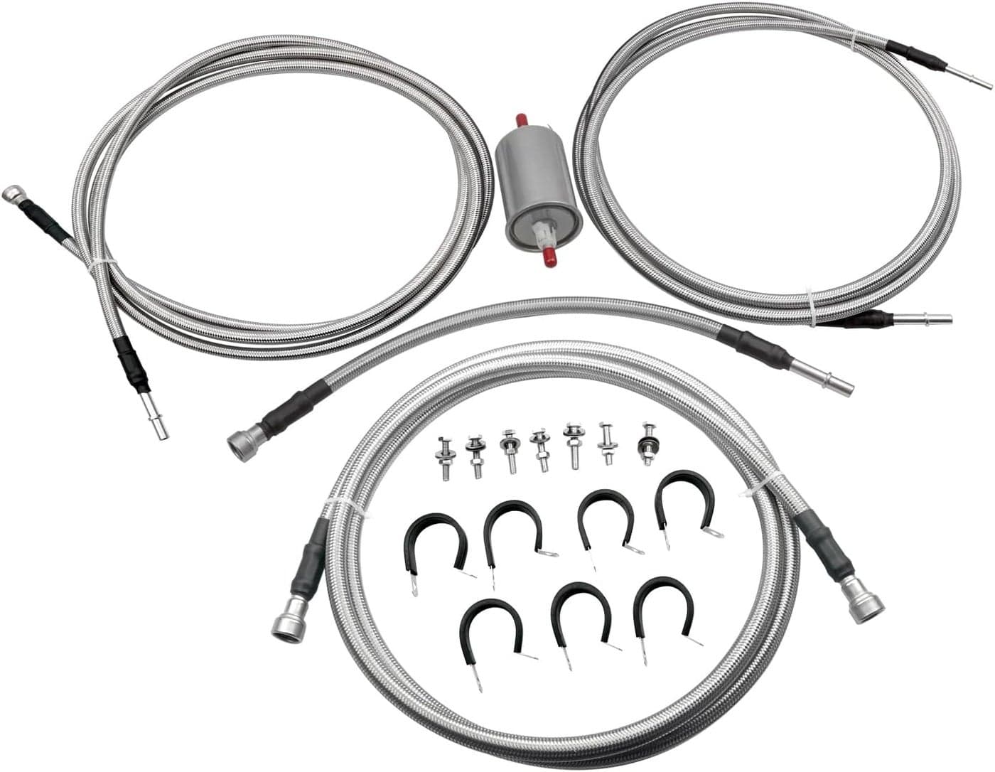 Flexible Stainless Steel Braided Fuel Line Kit