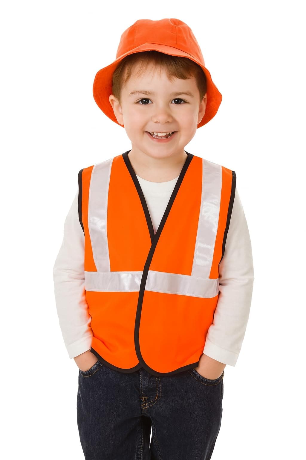 FancyDressWale engineer fancy dress for kids and Adults for fancy dress competition and theme parties (Orange, 6-8 years)