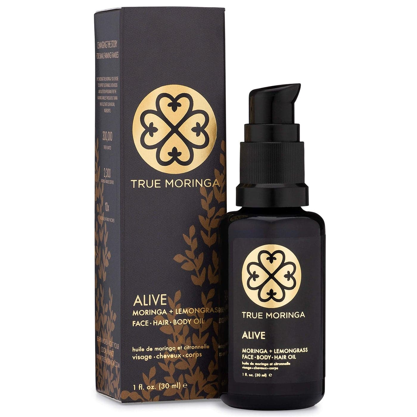 True Moringa Oil 100 Pure ColdPressed Moringa Oil For Face Body Hair 30ml Alive Lemongrass