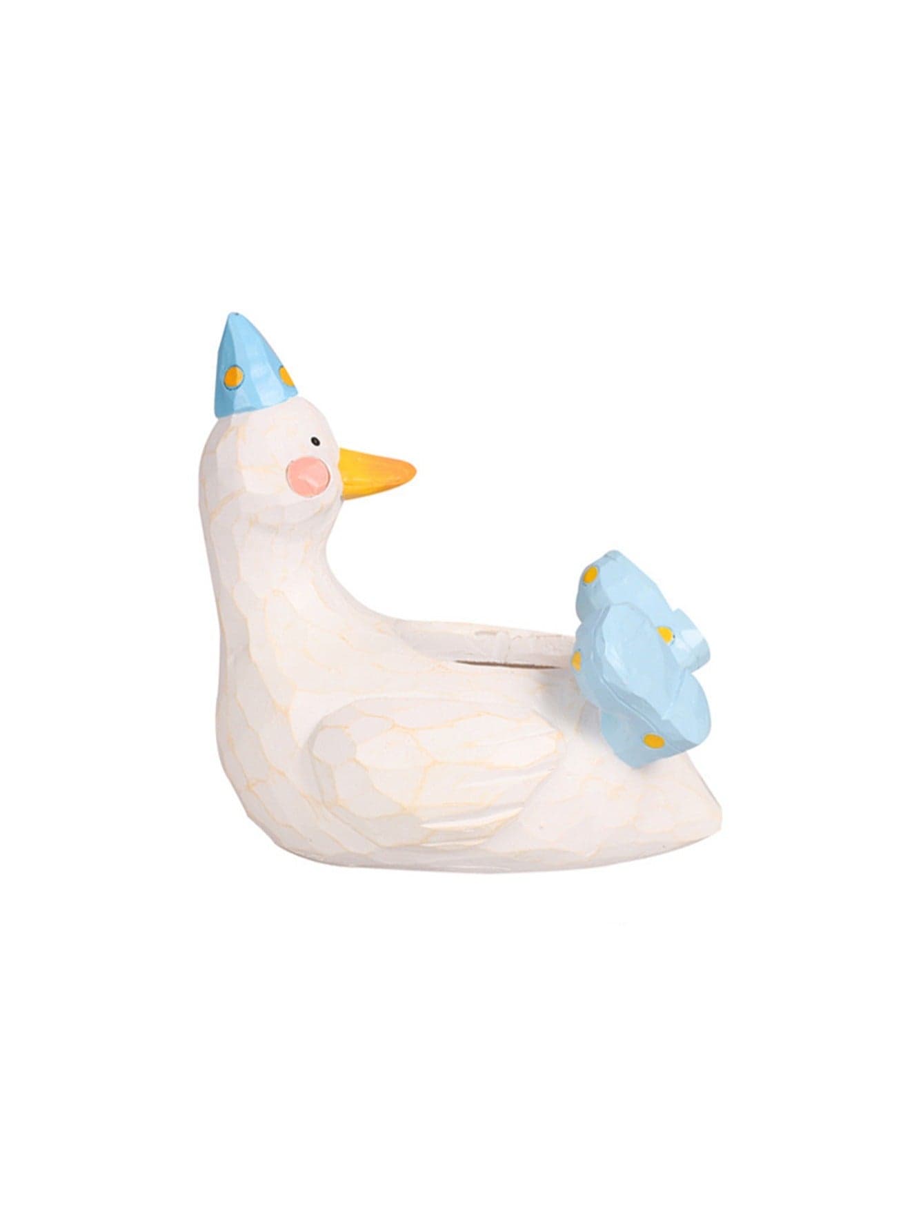 Cute Animal Resin Flower Pot Small Succulent Flower Pot, Suitable for Mini Plants Flowers Cactus, Desktop Gardening Pot Balcony Green Plant Small Flower Pot (Duck)