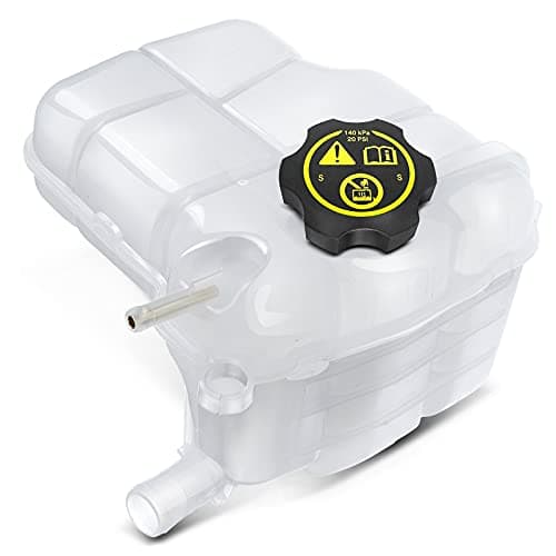 YHTAUTO Engine Coolant Recovery Overflow Reservoir Expansion Tank W/Pressurized Cap For 10-16 Chevrolet Cruze, 12-14 Orlando & 16-18 Buick Cascada, 12-17 Verano, Replace for# 13505353, 13393368