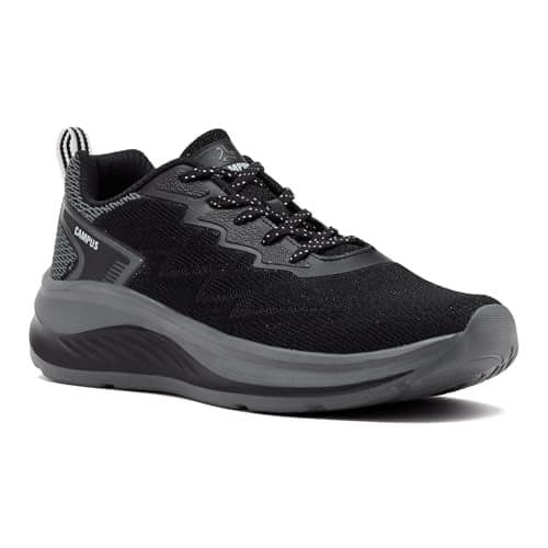 Campus Men's Black/D Grey Running Shoes - 8UK/India 1 Pair