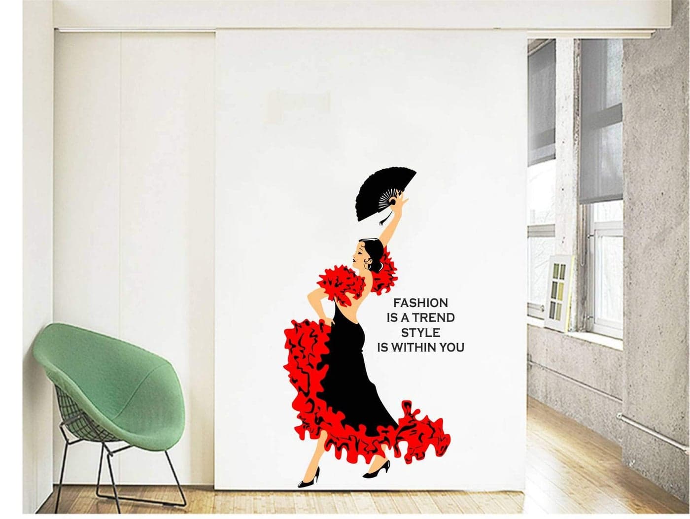 Decal O Decal Fashion Quotes Vinyl Wall Stickers, Pack of 1-Self-Adhesive