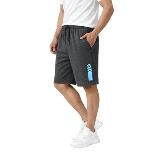 KART BLACK Plus Sizes Men's Cotton Knee Length Shorts(XXL,3XL,4XL,5XL,6XL,7XL,8XL Shorts) | Stripe Printed Shorts | Casual and Night Wear Mens Shorts (in, Alpha, XL, Regular, AndraBluestipe)
