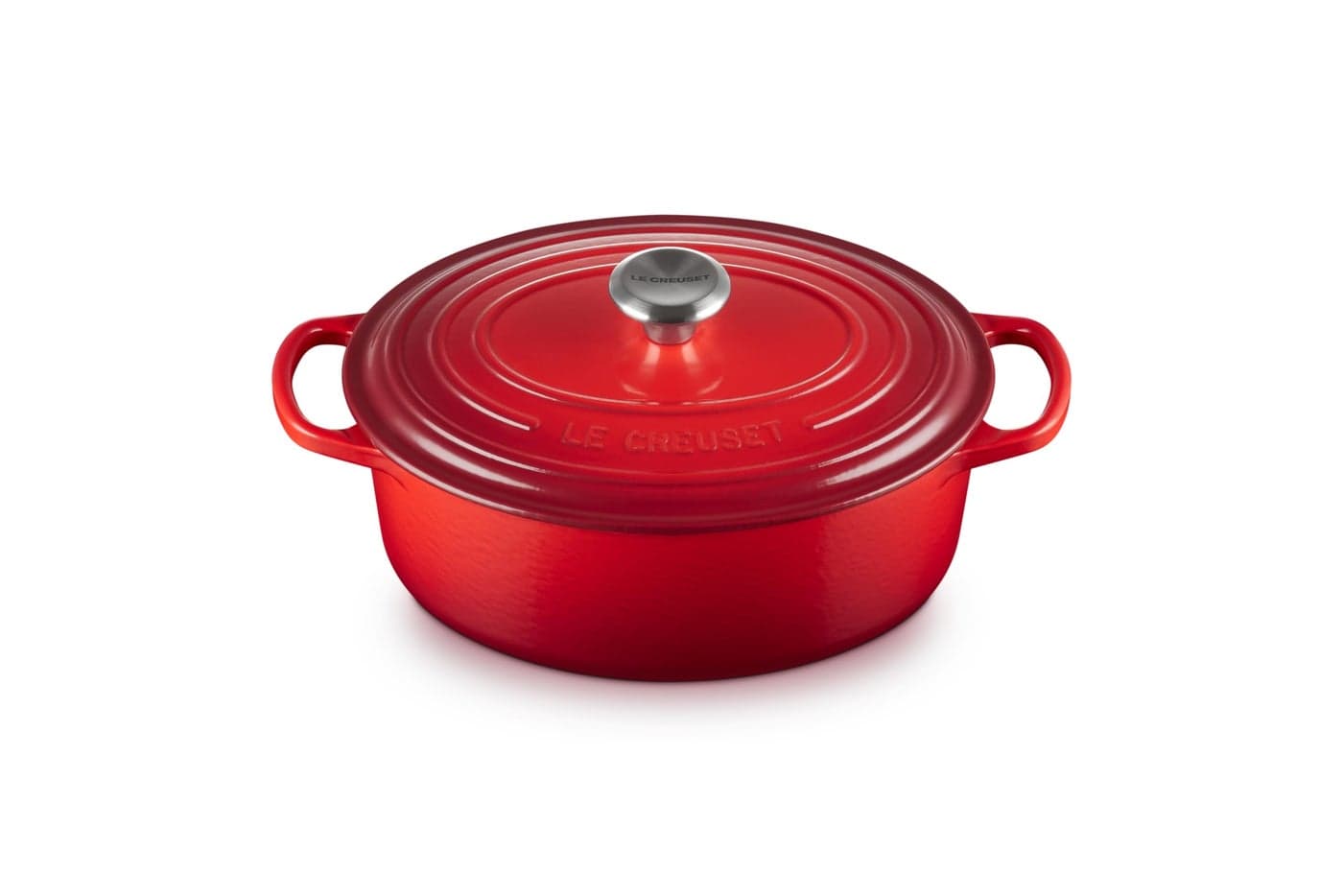 Le Creuset Enameled Cast Iron Signature Oval Dutch Oven 275 qt Cerise