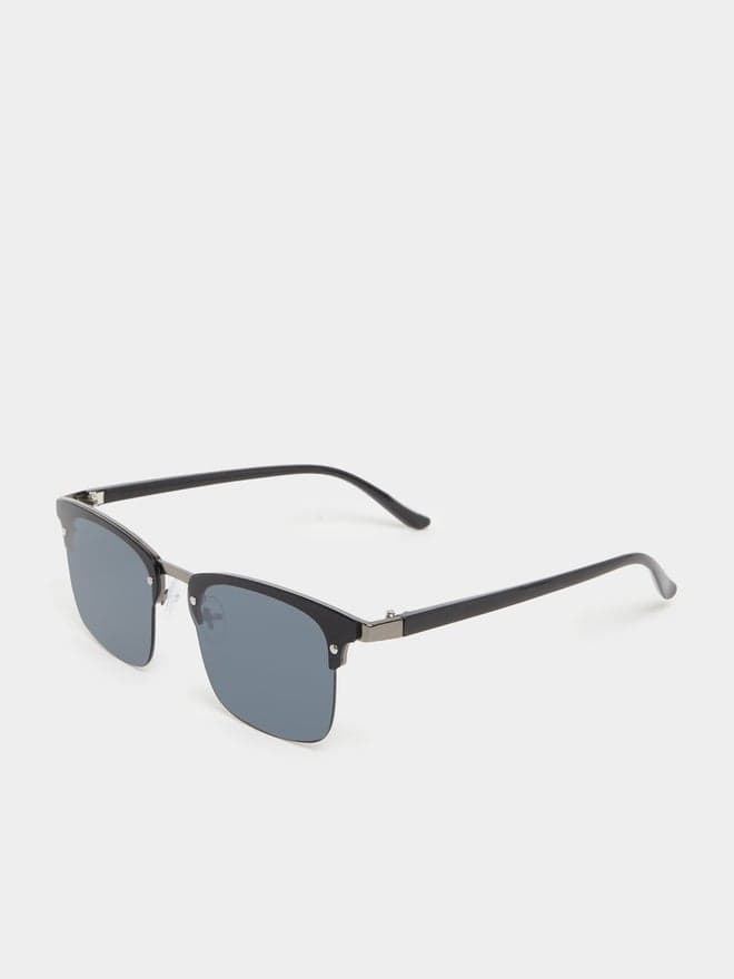 Styli Square Frame Sunglasses with Nose Pads