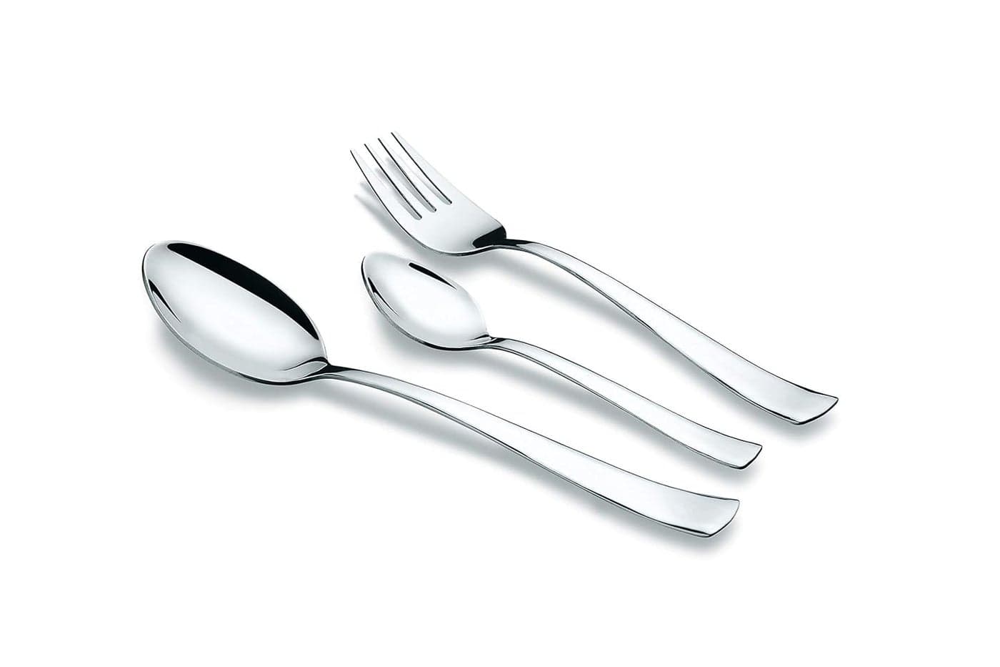 Tiara Nova 24 Piece Stainless Steel Cutlery Set 6PC Dessert Knife 6PC Dessert Spoon 6PC Dessert Fork 6PC Tea Spoon Gift Sets