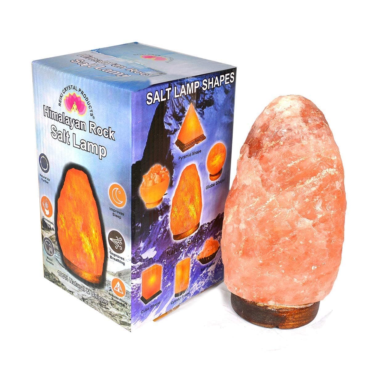 Crystu Natural Himalayan Rock Salt Lamp for Vastu, Positive Energy, Healing and Peace, Harmony, Purification, Best Wellness for Gifting Option