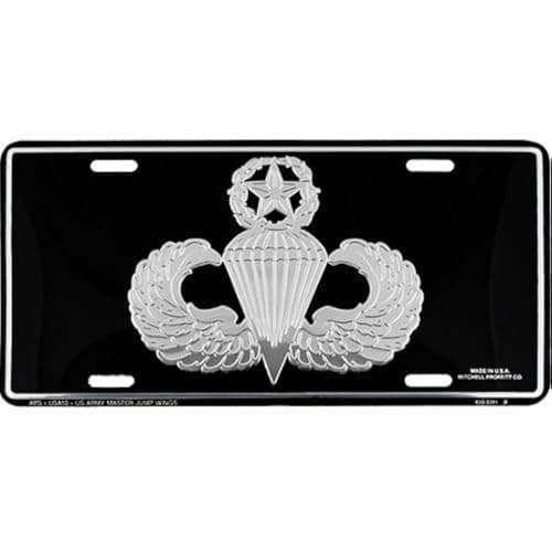 U.S. Army Master Parachutist Jump Wings License Plate